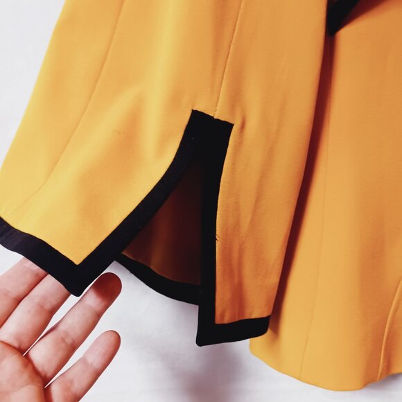 Nine West Mustard Yellow Jacket Size 12 - Picture 4 of 9